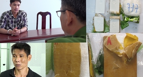 Khởi tố 2 đối tượng vận chuyển 6 bánh heroin từ Campuchia về Việt Nam