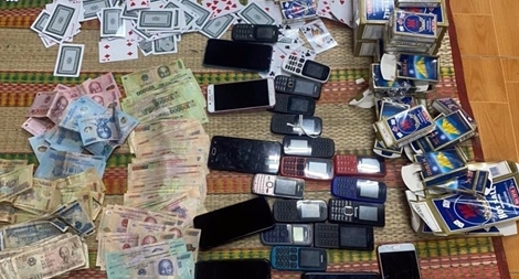 27 đối tượng “sát phạt đỏ đen” trong vườn dừa