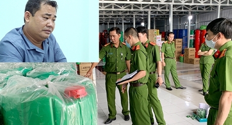Bắt giữ giám đốc công ty sản xuất, buôn bán nhớt giả số lượng “khủng”