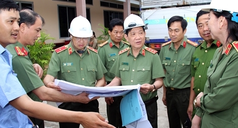 Đẩy nhanh tiến độ xây dựng trụ sở Công an huyện Mỏ Cày Nam