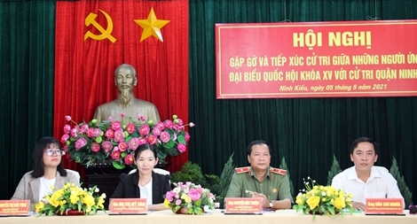 Ứng cử viên Đại biểu Quốc hội khóa XV gặp gỡ, tiếp xúc cử tri tại TP Cần Thơ