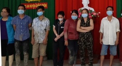 21 đối tượng nam nữ sát phạt tại sòng bạc quy mô hàng trăm triệu đồng