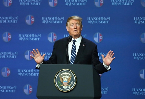 Ông Trump gọi điện cho Tổng thống Hàn Quốc thông báo về kết quả Hội nghị