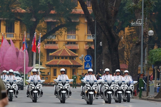Ngắm dàn mô tô "khủng" của lực lượng Công an đưa đón đoàn Mỹ - Triều