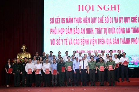 Ký kết Quy chế phối hợp đảm bảo ANTT trong lĩnh vực y tế