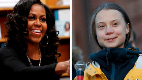 Michelle Obama nhắn nhủ Greta Thunberg :"Đừng để ai làm lu mờ ánh sáng của cháu"