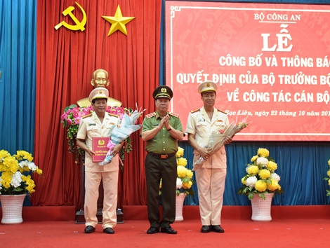 Giám đốc Công an tỉnh Bạc Liêu giữ chức vụ Cục trưởng Cục Tổ chức cán bộ