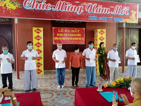 Ra mắt mô hình "Phật tử tham gia phòng chống tội phạm"