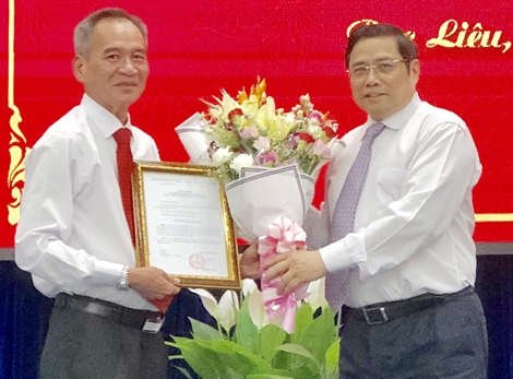 Đồng chí Lữ Văn Hùng được điều động giữ chức vụ Bí thư Tỉnh ủy Bạc Liêu