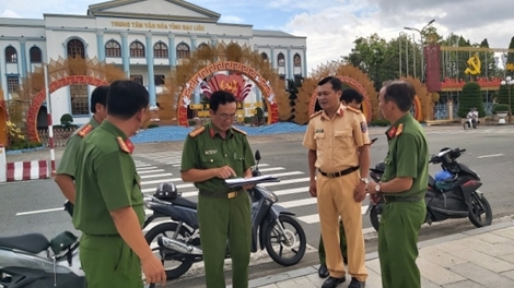 Công an tỉnh Bạc Liêu bảo vệ an toàn ĐHĐB Đảng bộ tỉnh 