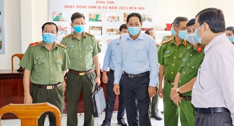 Kiểm tra công tác bầu cử sớm tại Công an TP Cần Thơ