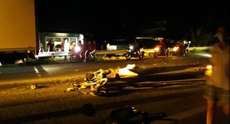 Va chạm với xe tải cẩu, người đàn ông tử vong tại chỗ