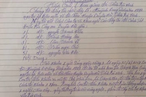 Người dân gửi thư khen ngợi Công an Trà Vinh