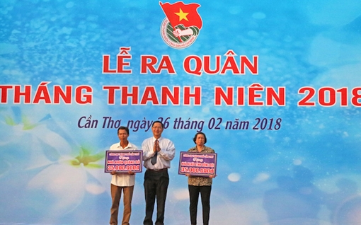 Công an TP Cần Thơ ra quân tháng Thanh niên