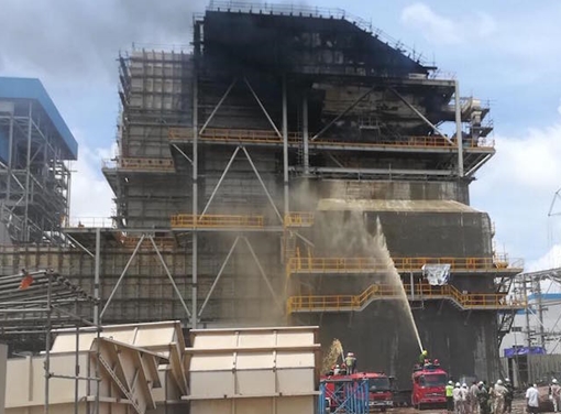 Không có thiệt hại về người trong vụ cháy nhà máy Nhiệt điện Duyên Hải 3 mở rộng