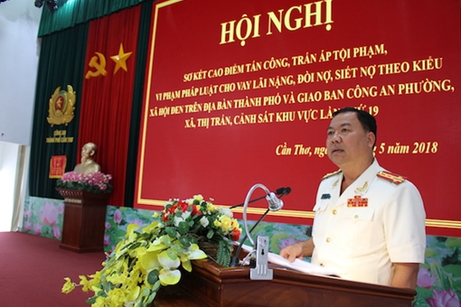 Cần Thơ sơ kết cao điểm triệt xóa các nhóm cho vay tín dụng đen