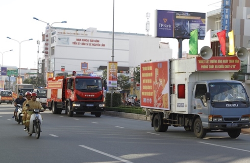 Công an Ninh Kiều ra quân hưởng ứng “Ngày toàn dân phòng cháy chữa cháy”