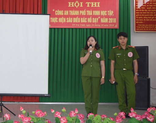 Công an TP Trà Vinh tổ chức hội thi “Học tập, thực hiện Sáu điều Bác Hồ dạy”