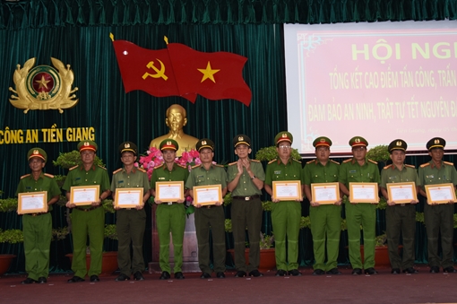 Công an tỉnh Tiền Giang tổng kết công tác tấn công, trấn áp tội phạm Tết 2019