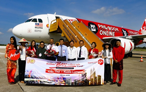 AirAsia mở đường bay Cần Thơ – Kuala Lumpur