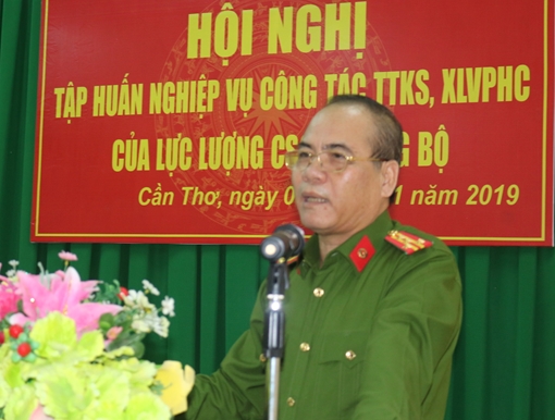 CSGT Cần Thơ tập huấn nghiệp vụ