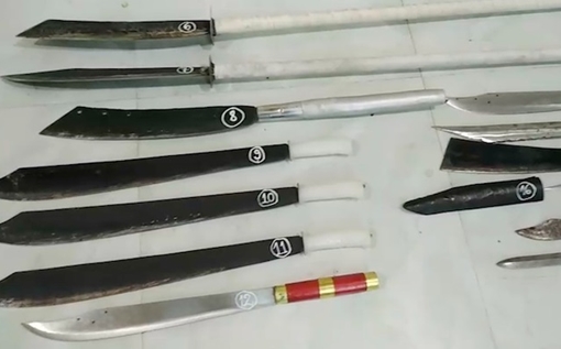 Ngăn chặn hai nhóm thanh niên tàng trữ hung khí đánh nhau