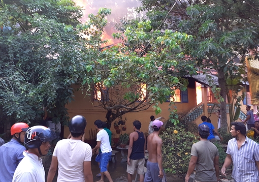 Cháy tại ngôi chùa cổ hơn ngàn năm tuổi ởTrà Vinh