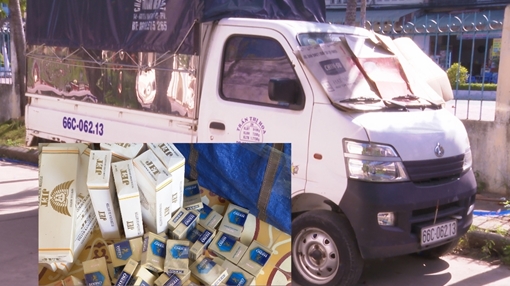 Bị phạt 85 triệu và tịch thu ôtô vì vận chuyển hàng cấm