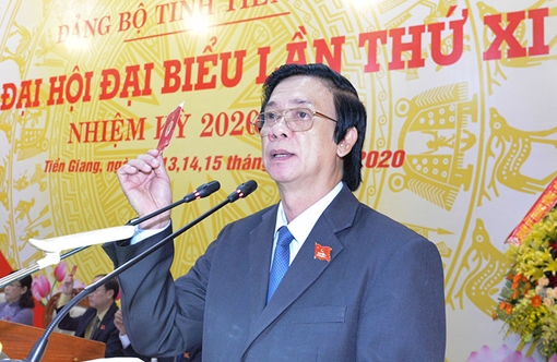 Đồng chí Nguyễn Văn Danh tái đắc cử Bí thư Tỉnh ủy Tiền Giang