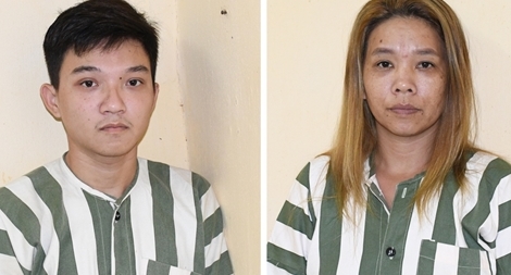 Đôi nam nữ trộm 11 xe máy ở Trà Vinh