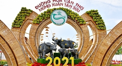 Cần Thơ khai mạc đường hoa Tết Nguyên đán Tân Sửu 2021
