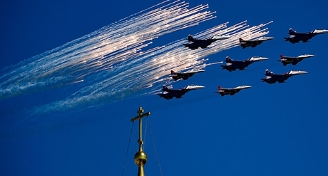 Không khí mừng Ngày Chiến thắng Phát xít trên khắp nước Nga