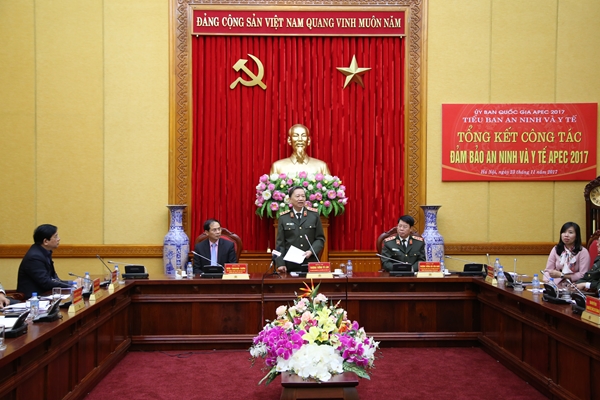 Tổng kết công tác đảm bảo an ninh và y tế APEC 2017