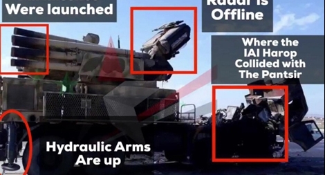 Syria công bố hình ảnh "minh oan" cho tổ hợp Pantsir-S1 trúng tên lửa Israel
