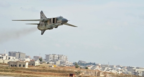 Phiến quân Syria bắn trúng chiến đấu cơ của quân đội chính phủ