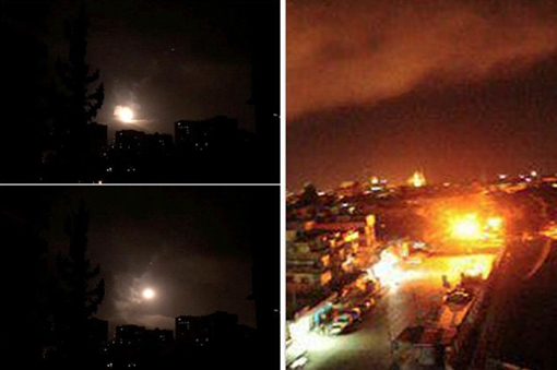 Phòng không Syria bắn trượt tên lửa Israel, lao xuống khu dân cư