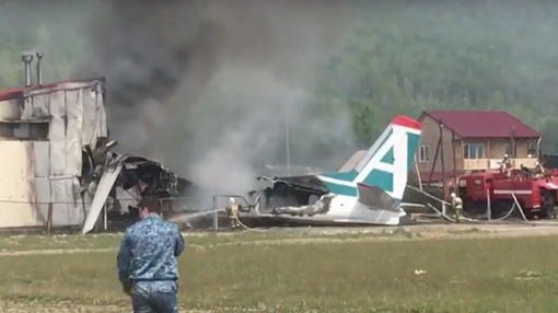 Máy bay An-24 của Nga rơi ở Siberia, 2 người chết, 7 người bị thương