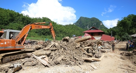 Bản Sa Ná tan hoang sau trận lũ dữ