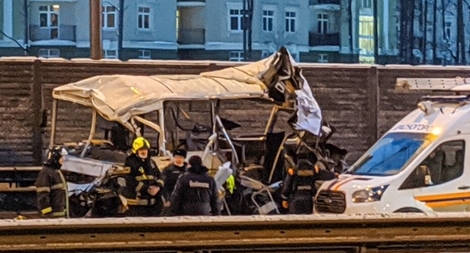 Xe tải đâm trúng đoàn xe quân sự Nga, 4 binh sĩ thiệt mạng