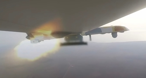 Xuất hiện video UAV Nga lần đầu không kích phiến quân Syria