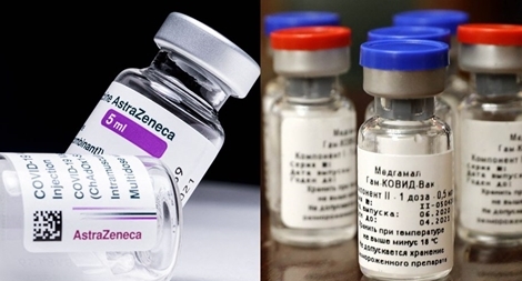 Nga phê chuẩn thử nghiệm tiêm trộn vaccine AstraZeneca và Sputnik V