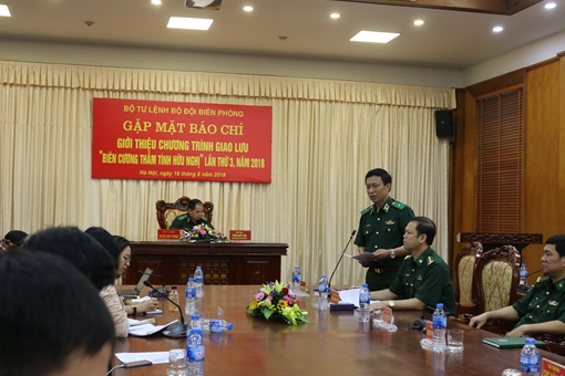 Gặp mặt báo chí giới thiệu chương trình giao lưu “ Biên cương thắm tình hữu nghị” 